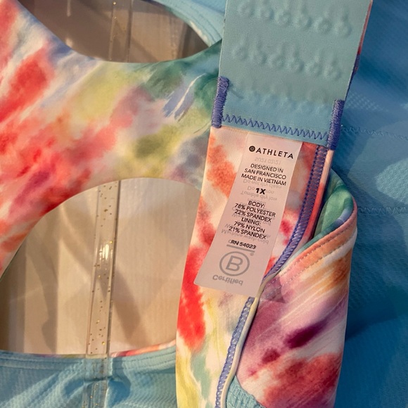 Athleta ultimate bra rainbow size 1X NWOT - Picture 6 of 6